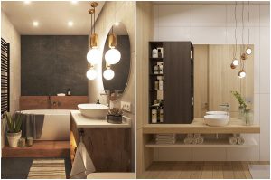 Salle de bain de couleur beige: créer un design confortable